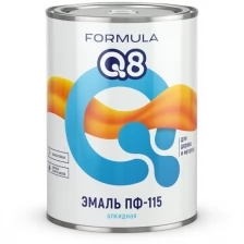 Эмаль ПФ-115 алкидная Formula Q8, глянцевая, 1,9 кг, красная