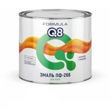 Эмаль ПФ-266 для пола алкидная Formula Q8, глянцевая, 1,9 кг, желто-коричневая