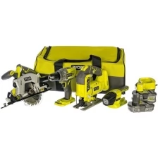 Ryobi Набор аккумуляторных инструментов Ryobi ONE+ R18CK4A-252S 5133003579